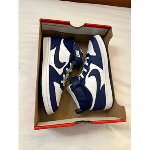 Nike Court Borough Mid 2 (PSV) White/Blue Void-Signal Blue Size 13C